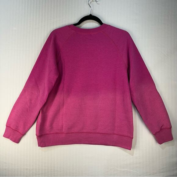 Disney Hawaiian Aulani “Aloha” Pink Ombré Crewneck Sweatshirt Women’s Size Large - Picture 6 of 8